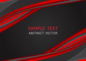 Red and Black color, abstract vector background with copy space, modern graphic design