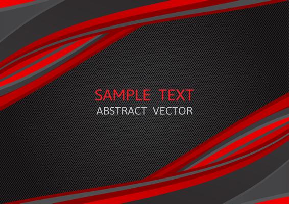 Red and Black color, abstract vector background with copy space, modern graphic design