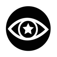 Sign of Eye icon vector