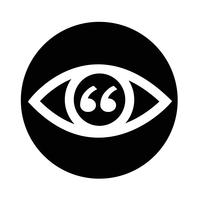 Sign of Eye icon vector