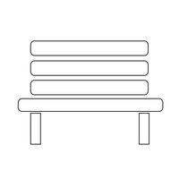 Bench icon vector illustration