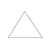 Icono de triángulo ilustración vectorial