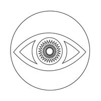 Sign of Eye icon vector