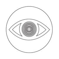 Icono de signo de ojo vector