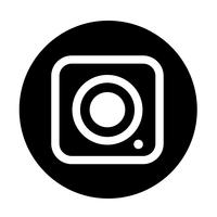 Sign of camera icon vector