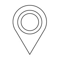 Map pointer pin icon Vector Illustration