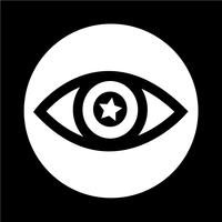 Icono de signo de ojo vector