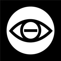 Icono de signo de ojo vector