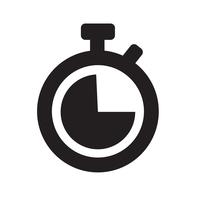 Ilustración de vector de icono de reloj