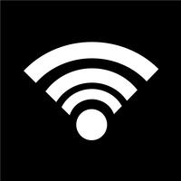 Ilustración de vector de icono de Wi fi