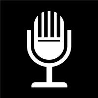 Microphone icon vector illustration