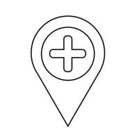 Map pointer pin icon Vector Illustration