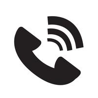 Ilustración de vector de icono de símbolo de teléfono