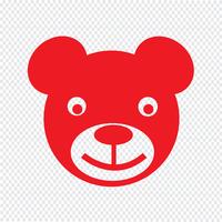 icono de oso ilustración vectorial vector