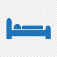 hotel sleep icon vector illustration