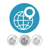 Globe vector icon