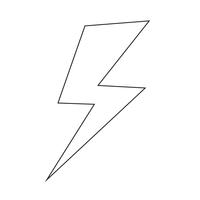 Lightning icon Vector Illustration