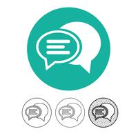 speech bubble chat vector icon