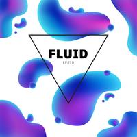 Abstract fluid holographic colors shape with text frame modern background with trendy design. You can use for design brochure, flyer, poster, banner web, etc. vector