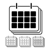 Calendar vector icon Illustration design