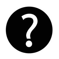 Question mark sign icon vector