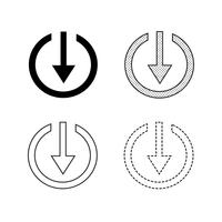 Vector arrow icon illustration 