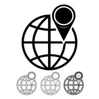 Globe vector icon