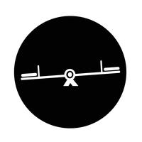 teeter  icon vector