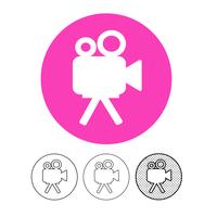 video camera icon vector