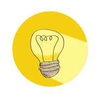 Light bulb icon vector