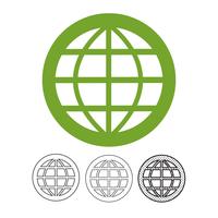 Globe vector icon