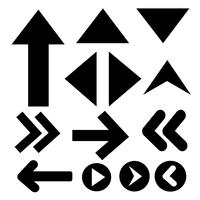 Sign black arrow icon vector