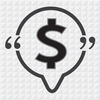 Dollar sign money icon vector