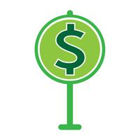 Dollar sign money icon vector