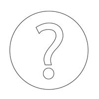 Question mark sign icon vector