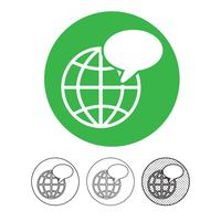 Globe vector icon