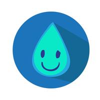 Water drop icon Vector illustration