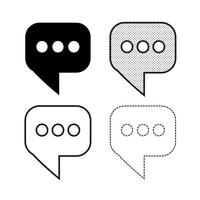 Speech bubbles Icon vector