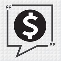 Dollar sign money icon vector