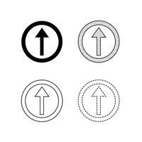 Vector arrow icon illustration 