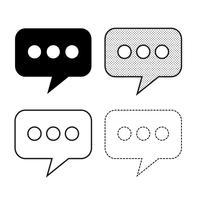 Speech bubbles Icon vector