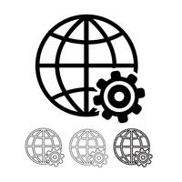 Globe vector icon