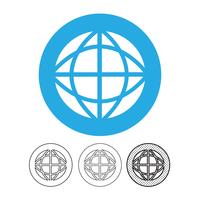 Globe vector icon