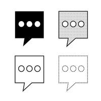 Speech bubbles Icon vector