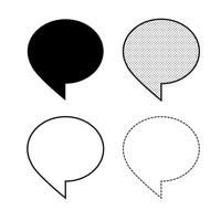 Speech bubbles Icon vector