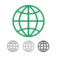 Globe vector icon