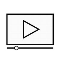 Icono de reproducción de video vector