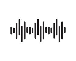 sound wave ilustration logo vector icon template