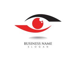 Eye care logo and symbol vector