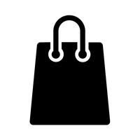 Online Shopping Bag Icon Vector